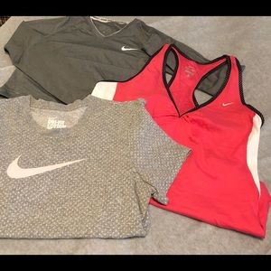 NIKE Bundle - 3 Dri-Fit workout shirts